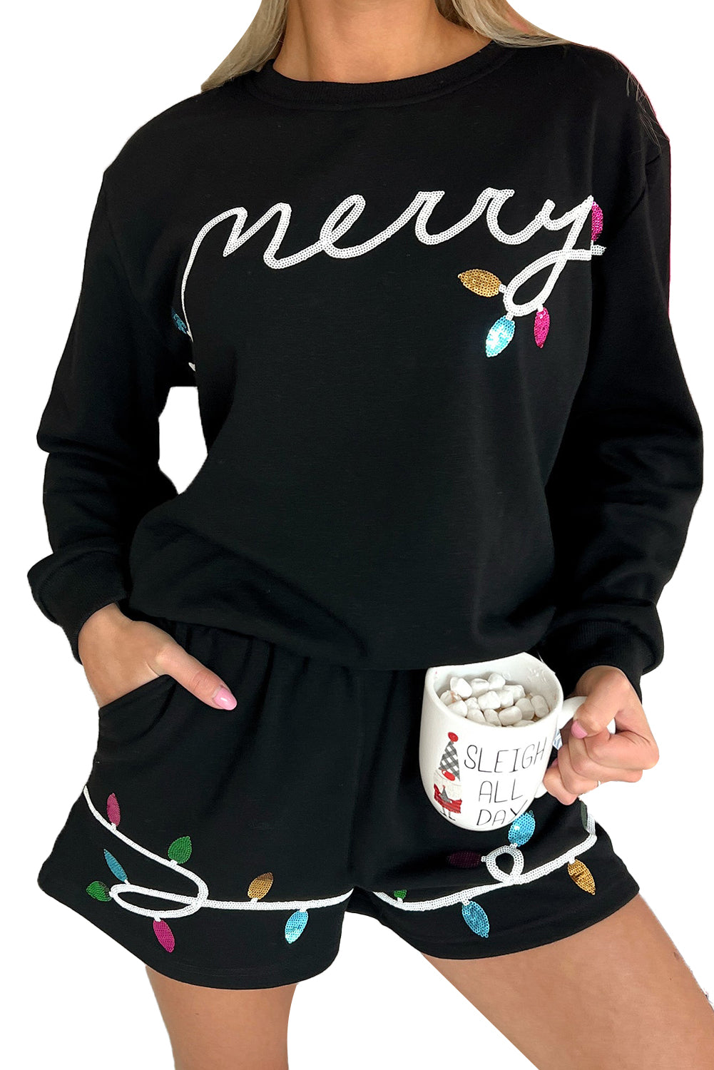 Be Merry and Bright 2 Piece Shorts Set