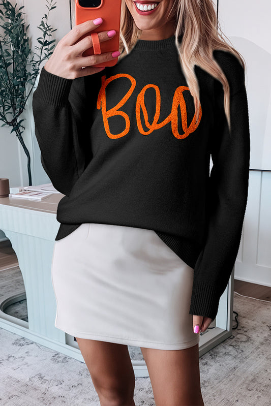 More boos, please! Drop Shoulder Sweater